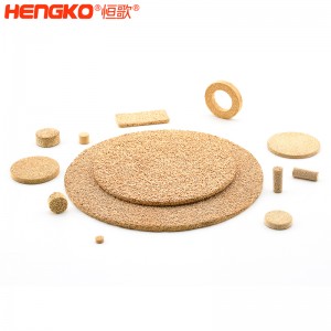 出廠價供應防潮粉末燒結(jié)銅圓柱濾芯用于污染水過濾