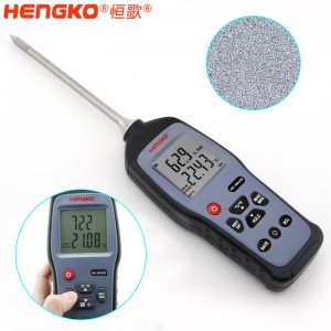 恒歌定制HG970手持式溫濕度標準器_用于無塵車間、儲存?zhèn)}庫溫濕度測量抽檢