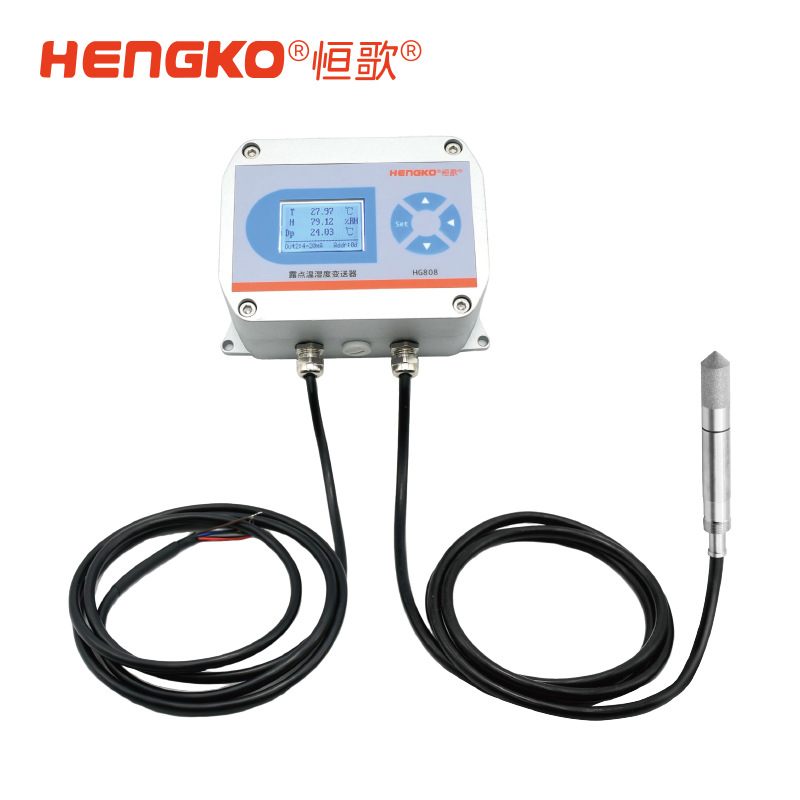 恒歌HG808-A系列：耐180°C高溫，帶顯示屏，多場(chǎng)景露點(diǎn)監(jiān)測(cè)！