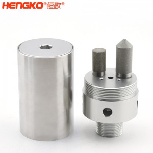 316不銹鋼樣氣過濾器耐高壓高強(qiáng)度易清洗，用于污水管道氣體檢測(cè)分析高溫氣體取樣探頭過濾器