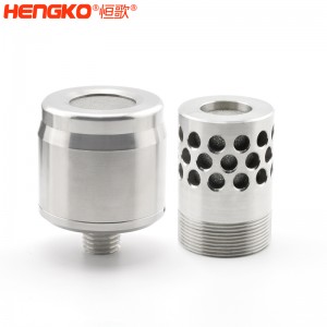 廠家定制不銹鋼氧氣傳感器外殼濾芯IP65級(jí)防水防爆耐壓傳感器外殼過(guò)濾殼體