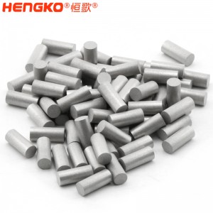 定制超細(xì)小6mm長(zhǎng)高精密不銹鋼燒結(jié)濾芯 _燒結(jié)316l不銹鋼濾片濾柱